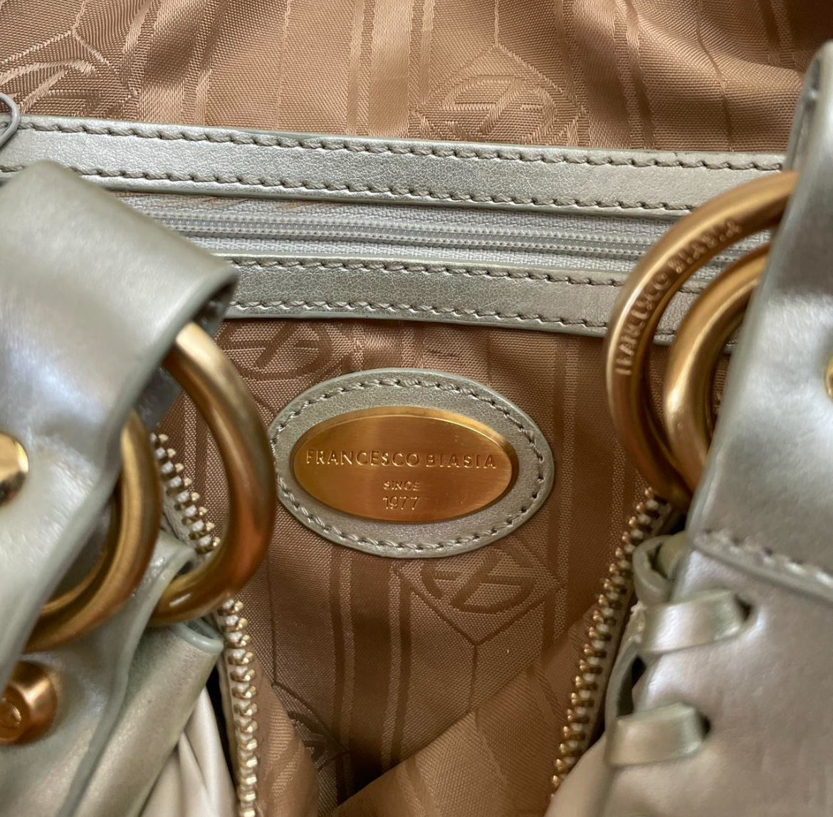 VINTAGE francesco biasia satin purse