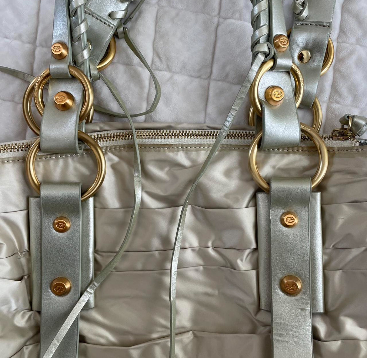 VINTAGE francesco biasia satin purse