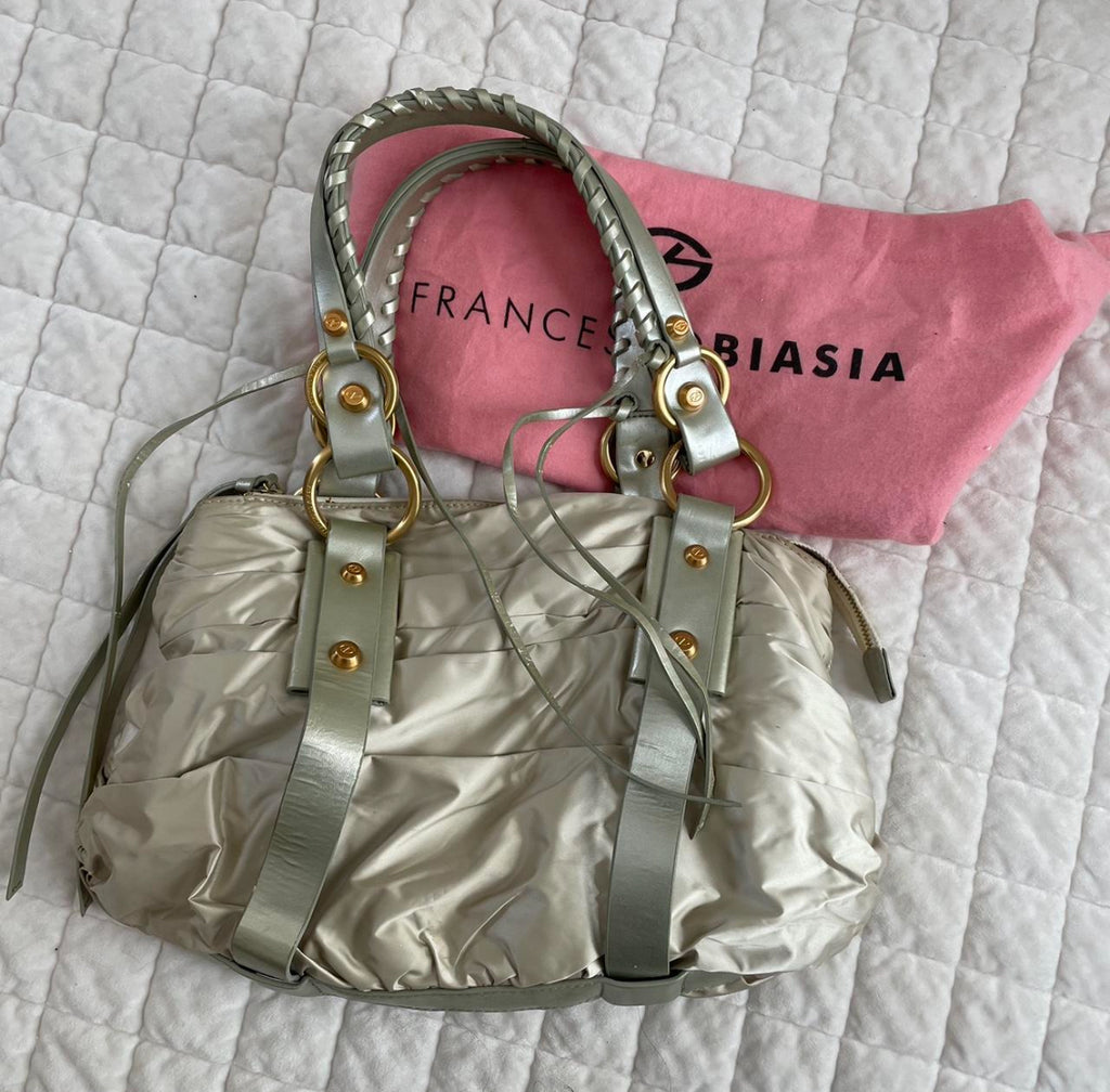 VINTAGE francesco biasia satin purse